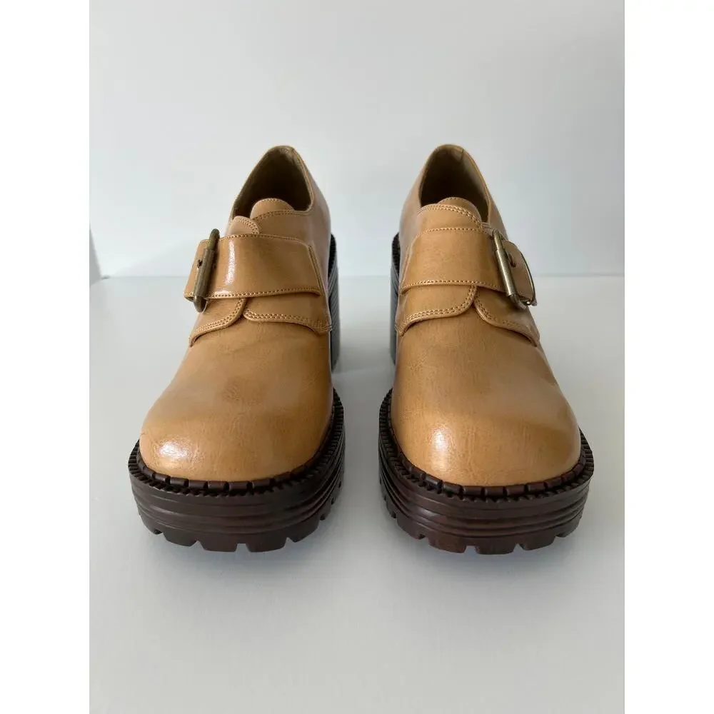 Splash Camel Y2K 90s Chunky Platform Loafers Size 8